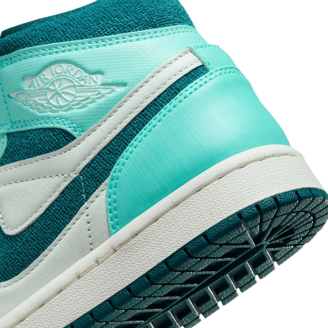 Air Jordan 1 Mid Bleached Turquoise Shoes