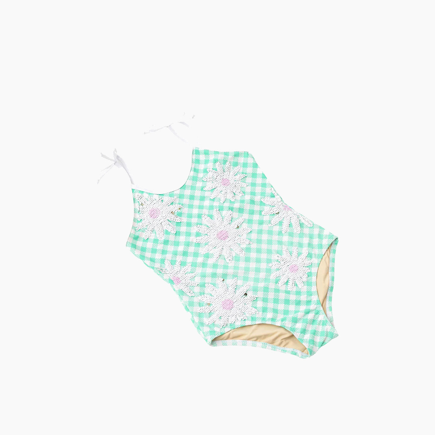 Shade Critters Daisy Stripe Sequined Swimsuit Shade Critters Daisy Stripe Sequined Swimsuit