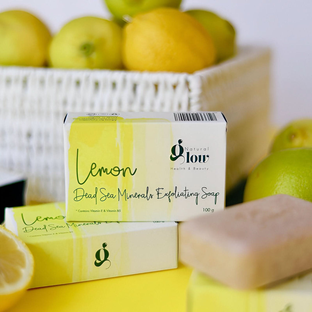 Natural Glow Lemon Dead Sea Minerals Exfoliating Soap