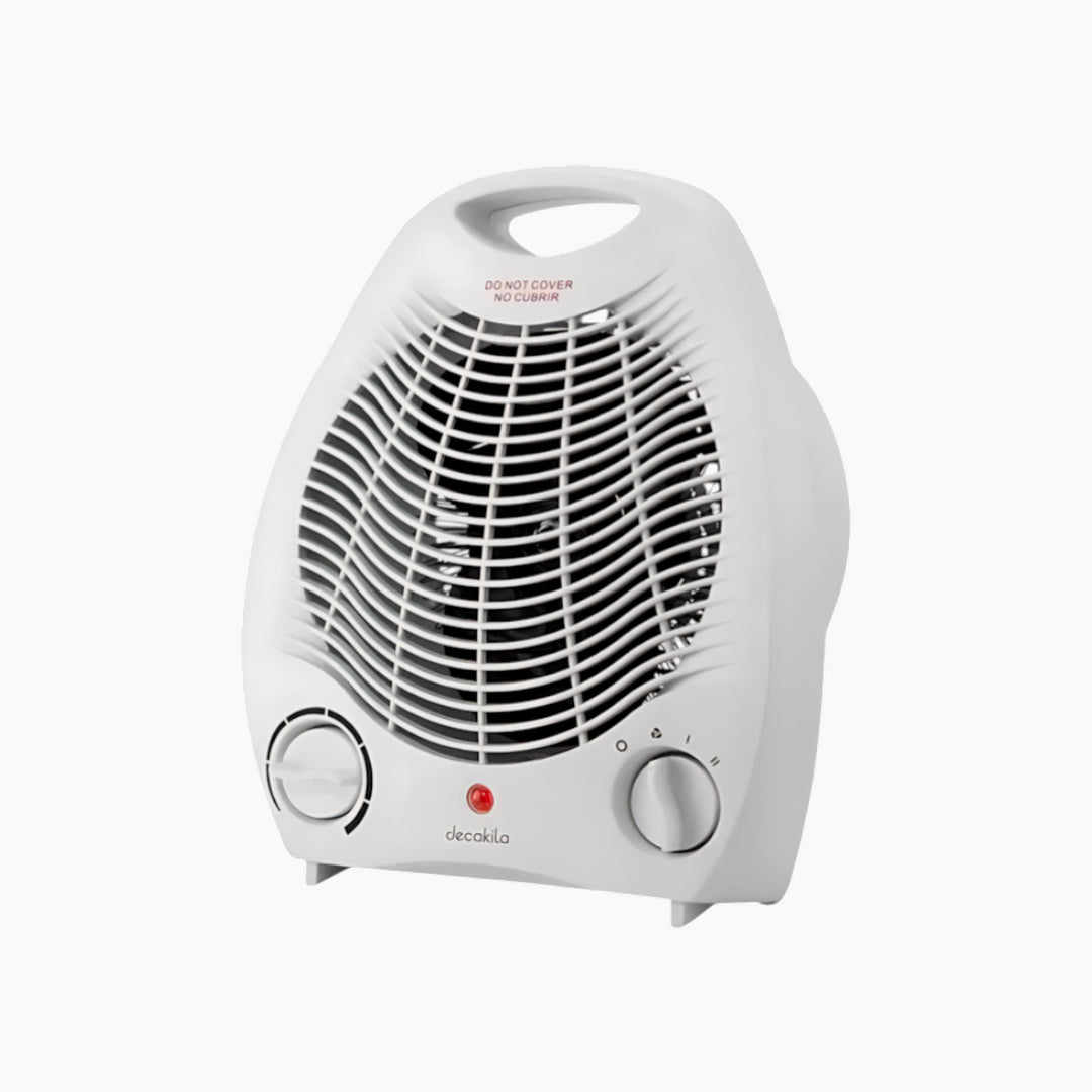 Decakila Compact 2000W Fan Heater with Adjustable Thermostat