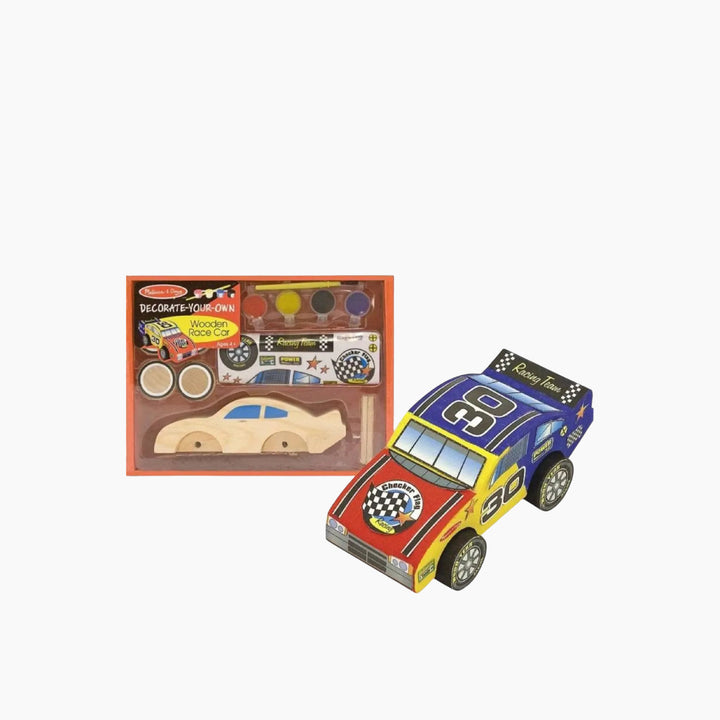 Melissa &amp; Doug Wooden Race Car Craft Kit - HUNA