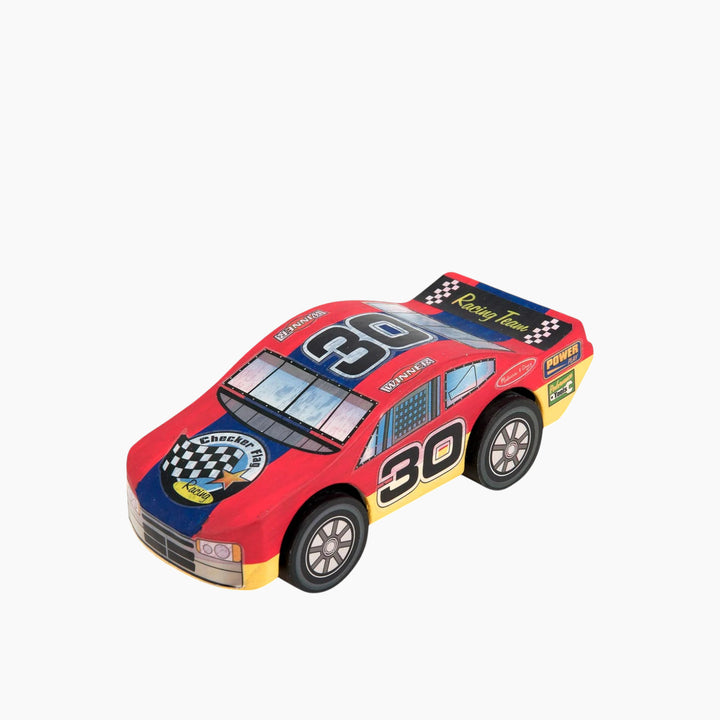 Melissa &amp; Doug Wooden Race Car Craft Kit - HUNA