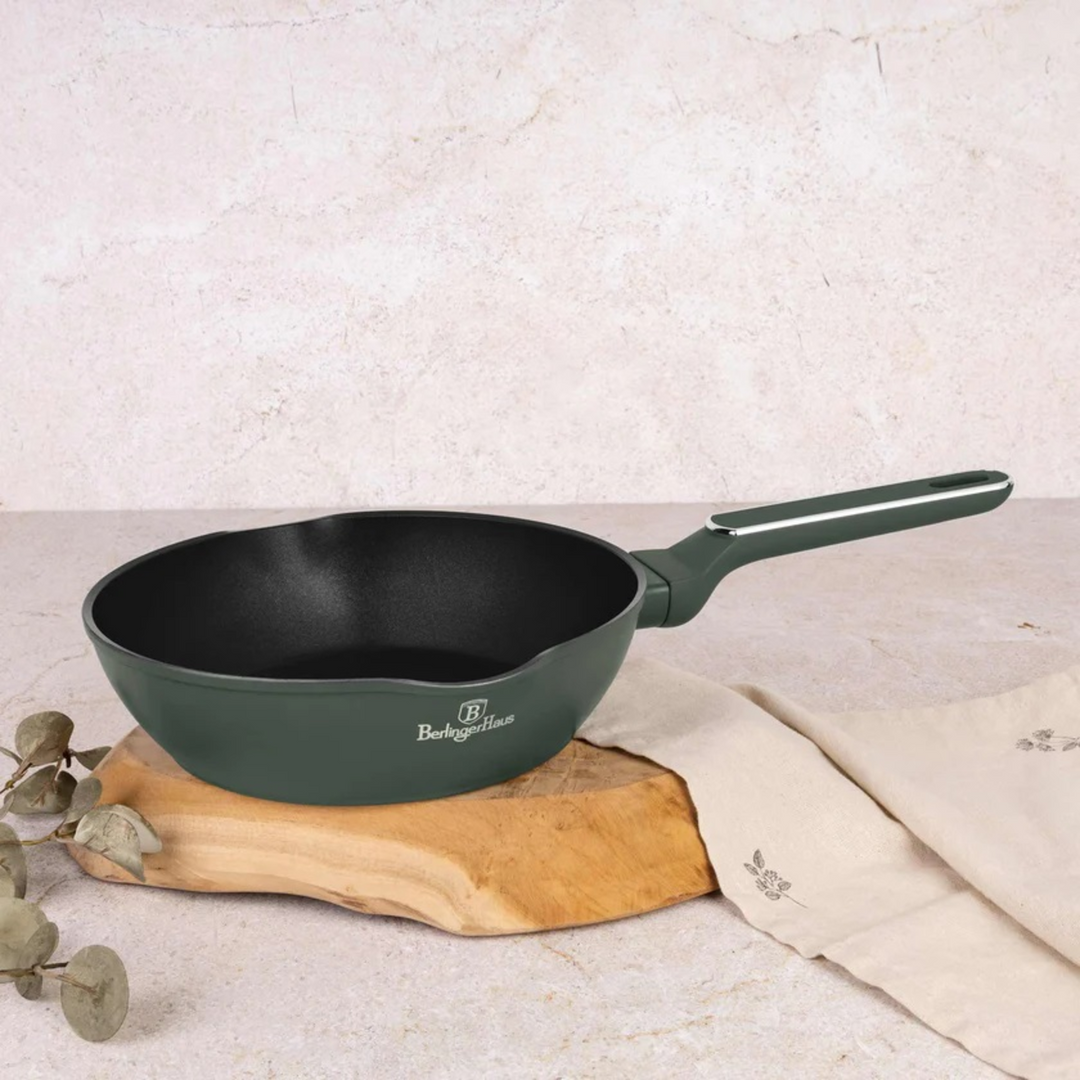Berlinger Haus Deep Frying Pan, 24 cm - Matte Green
