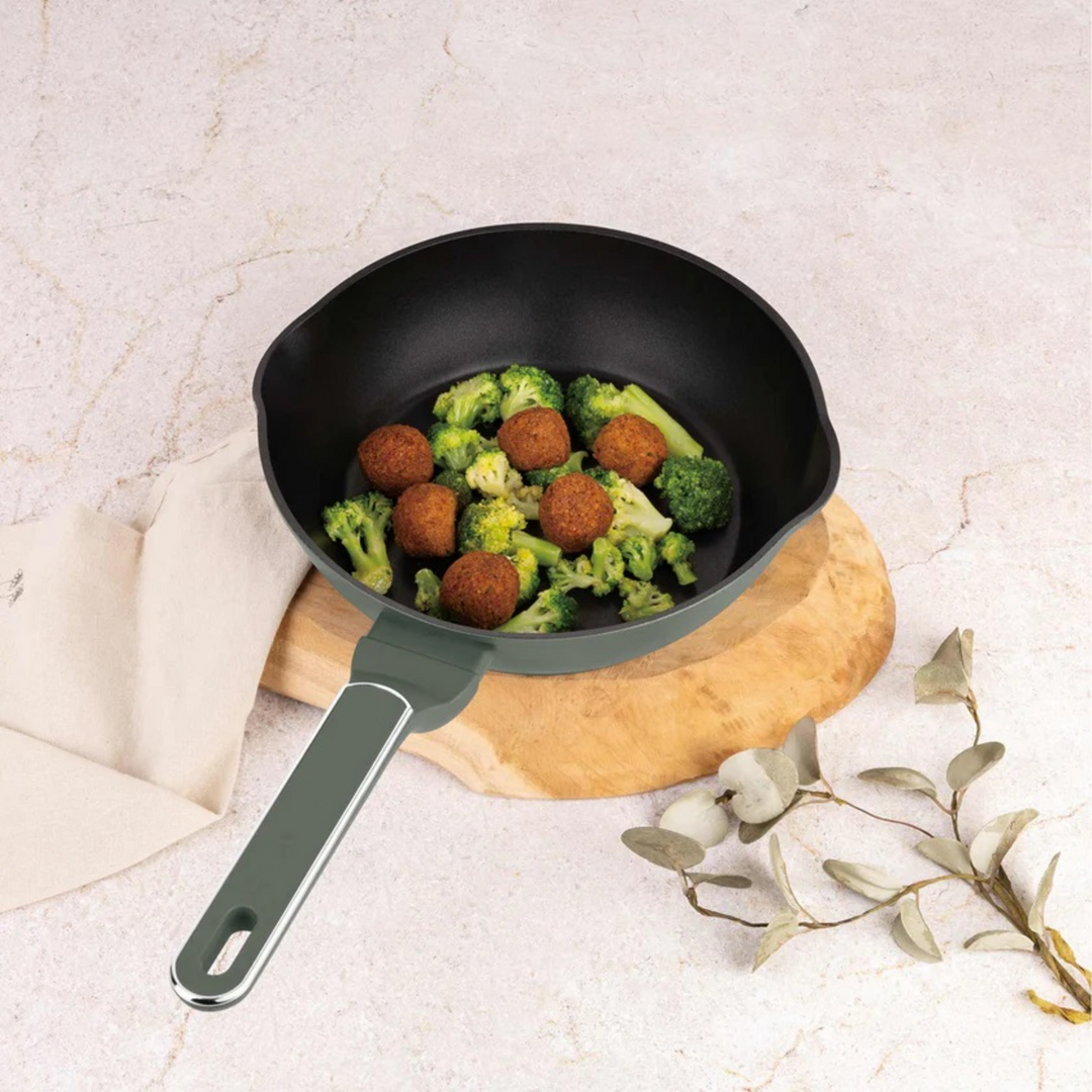 Berlinger Haus Deep Frying Pan, 24 cm - Matte Green