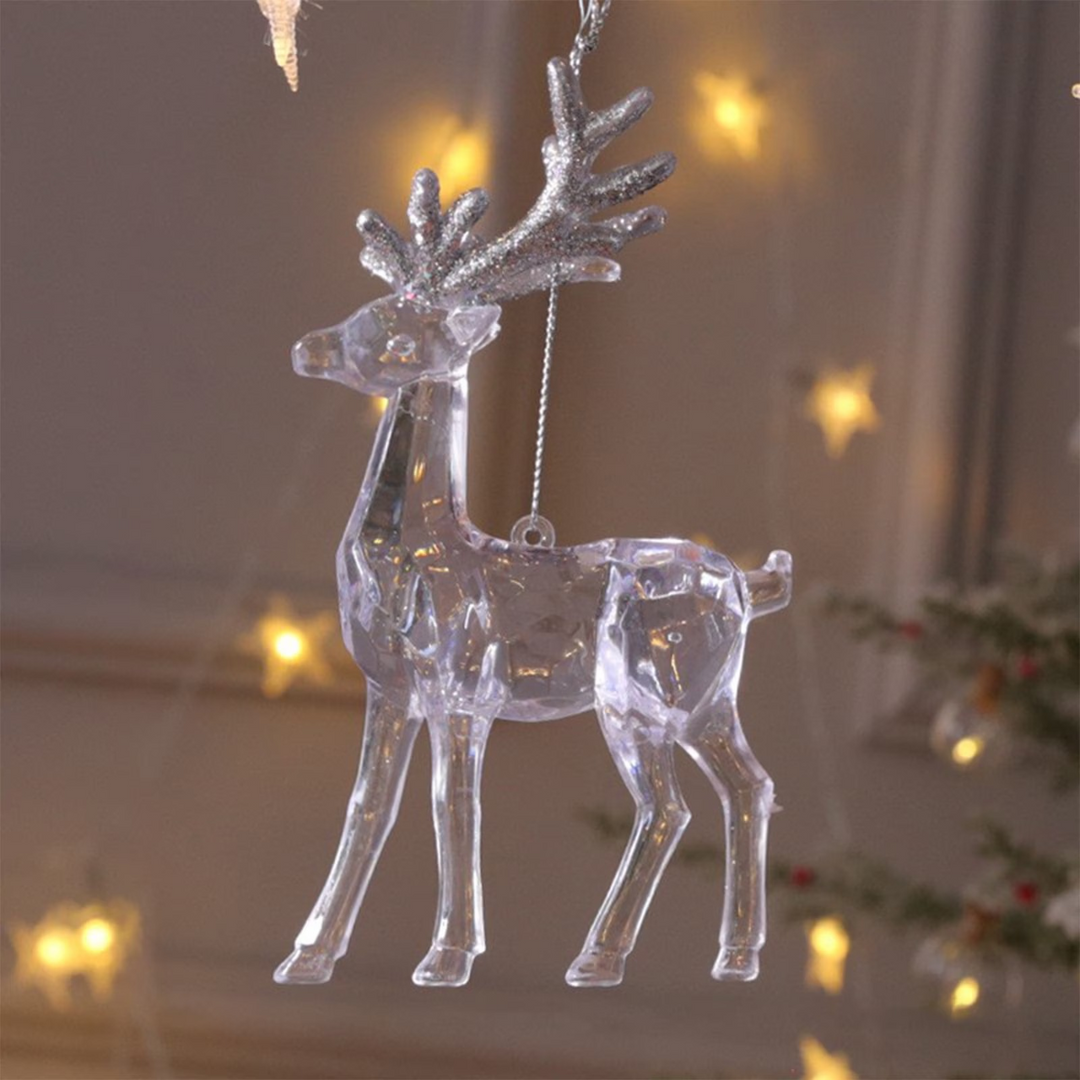 Christmas Celebrations Deer Acrylic Glitters