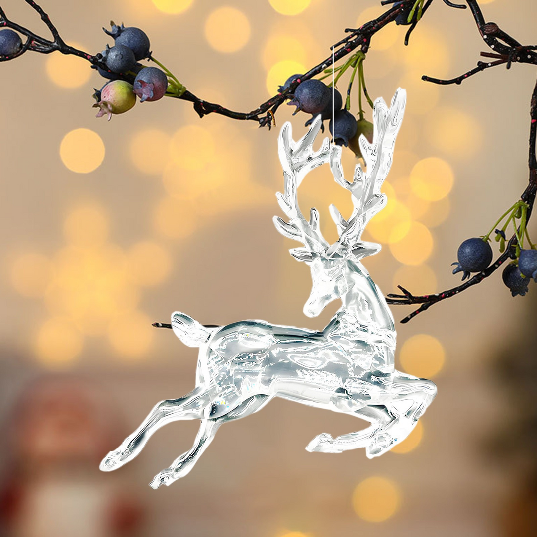 Kaemingk Deer Polystyrene Transparent Gl