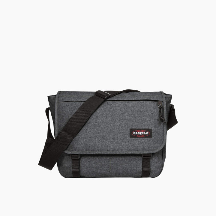 Eastpak Delegate messenger bag in black denim