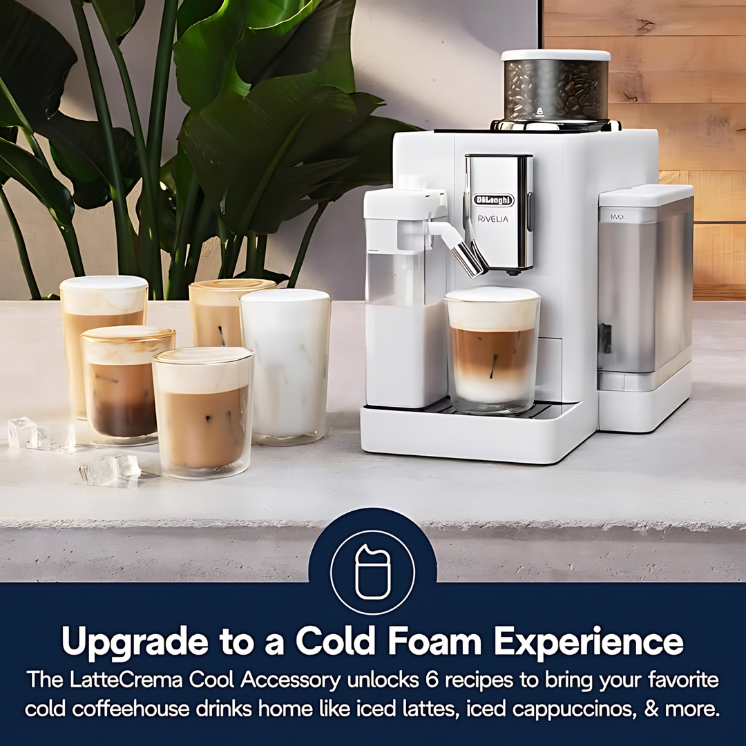 Delonghi Espresso Maker Rivelia Arctic Fully Automatic Coffee Maker