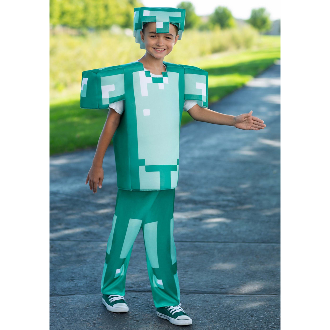 Minecraft diamond armor kid&