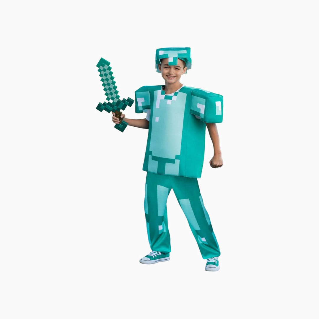 Minecraft diamond armor kid&