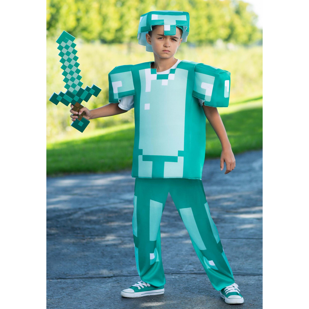 Minecraft diamond armor kid&