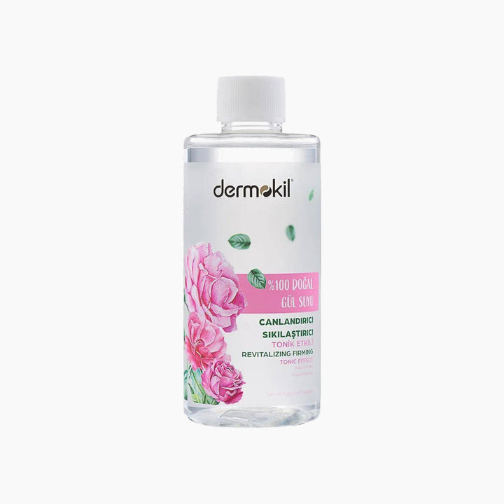 Dermokil 100% natural rose water toner for revitalizing and hydrating skin