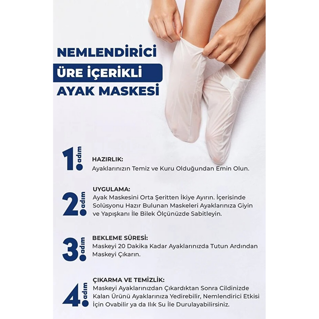 Dermokil 10% Urea foot mask for heel crack care and moisturizing