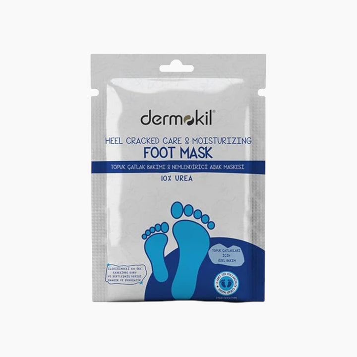 Dermokil 10% Urea foot mask for heel crack care and moisturizing