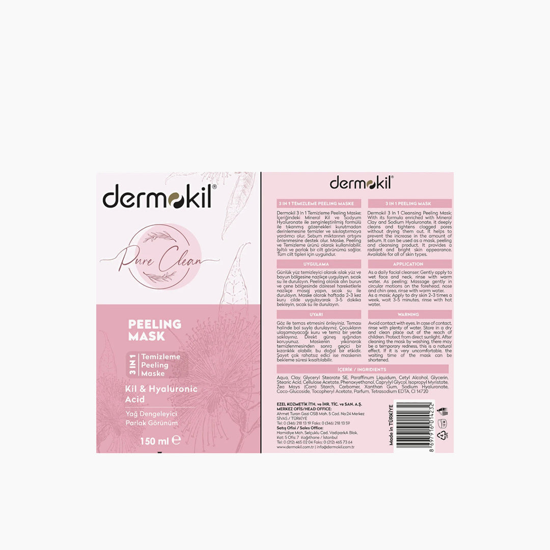 Dermokil Pure Clean Sheet Mask with Hyaluronic Acid and Salicylic Acid