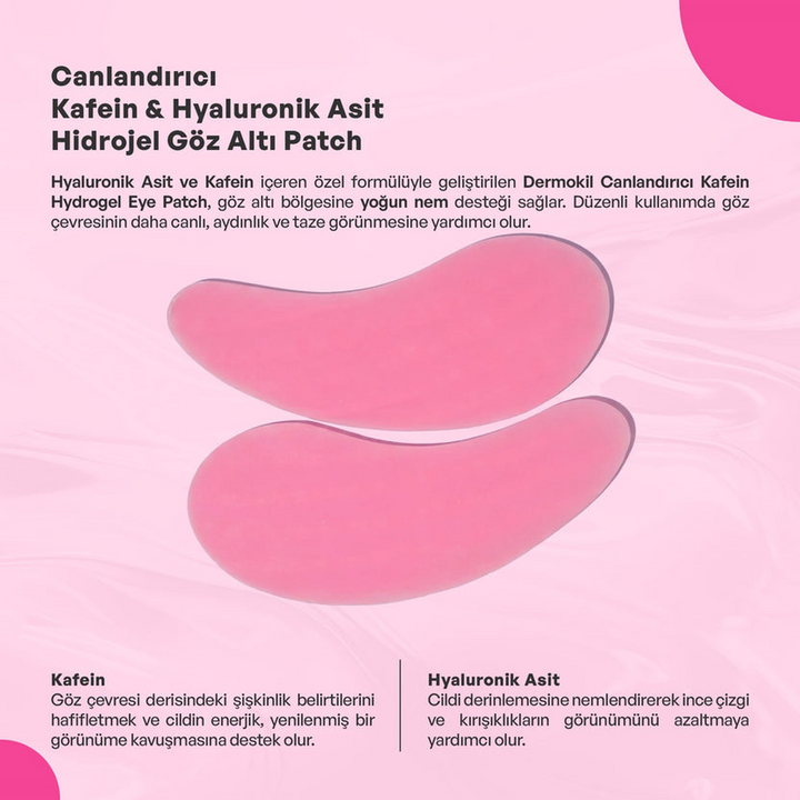 Dermokil Revitalizing Under-Eye Patches with caffeine and hyaluronic acid