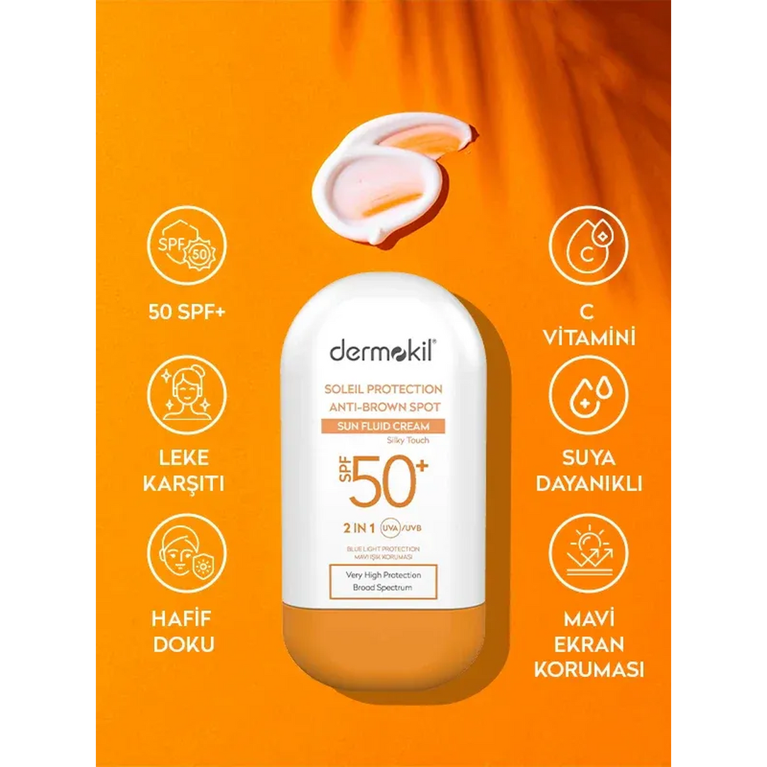 Dermokil SPF 50+ Sun Protection &amp; Anti-Spot Fluid Cream