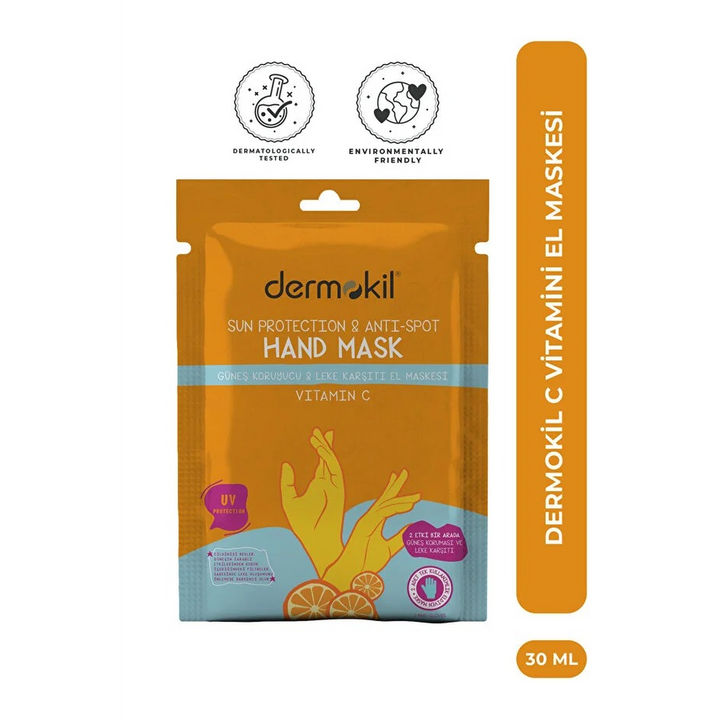 Dermokil Vitamin C Anti-Spot &amp; Sun Protection Hand Mask