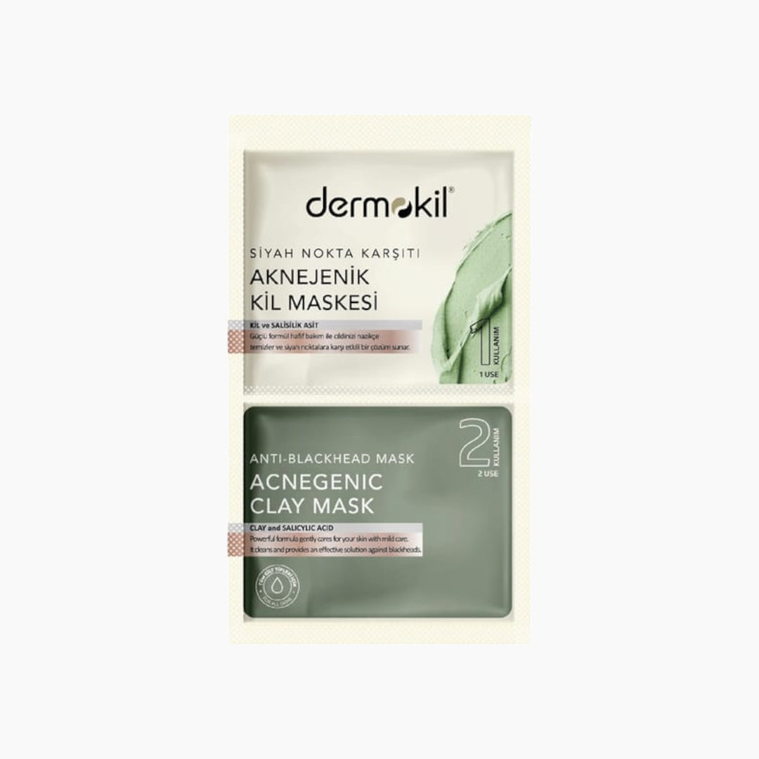 Dermokil 2 x 7.5ml acnegenic clay mask with Salicylic Acid