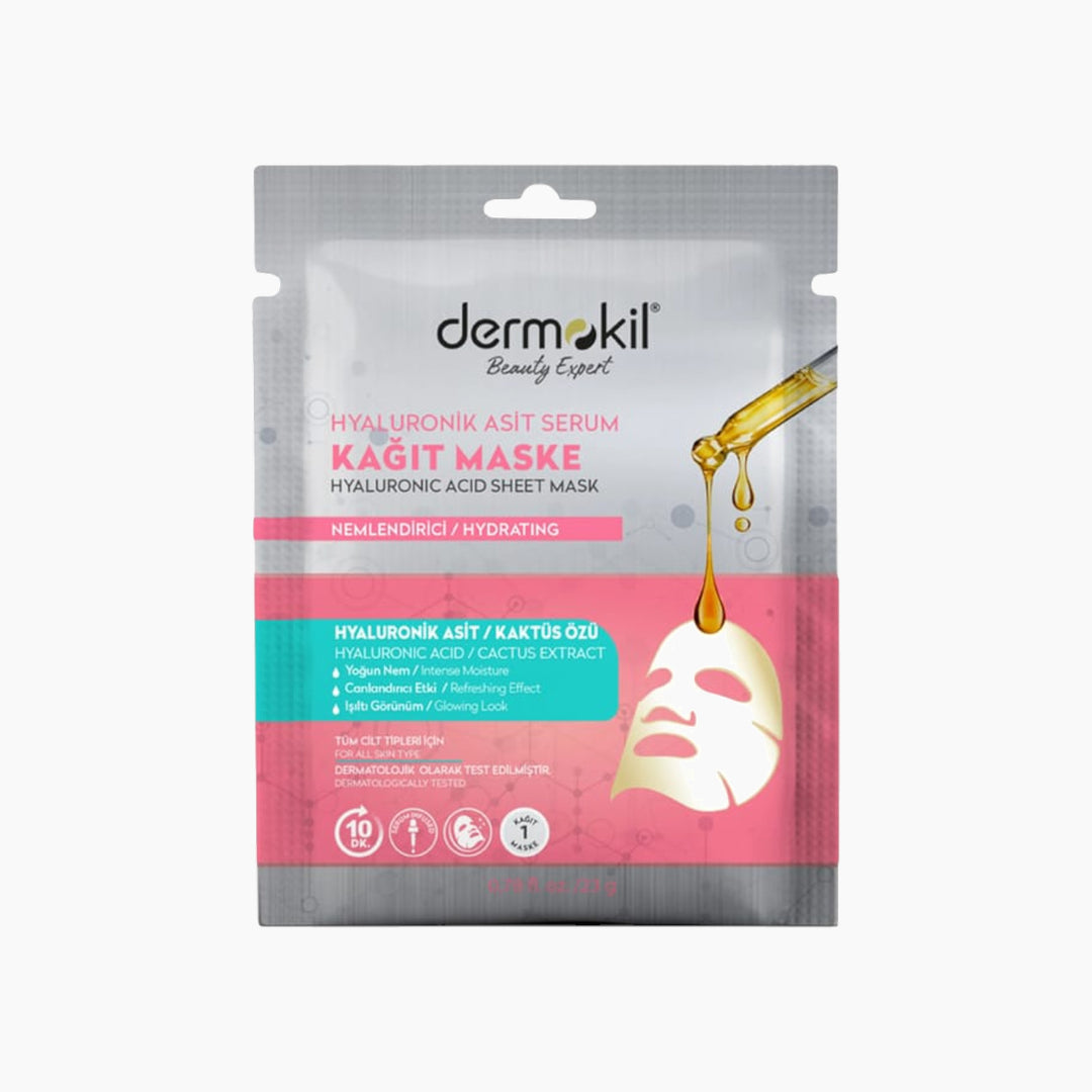 Dermokil Sheet Mask with Hyaluronic Acid serum