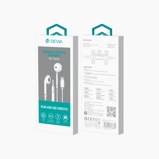 Devia Star Series Lightning Earphones