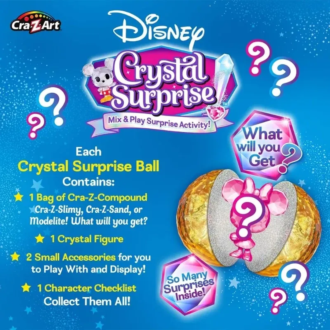 Cra-Z-Art Disney Crystal Surprise Series 1 CDU Assorted - HUNA