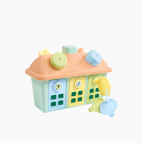 Dolu Shape Sorter Happy House With Lockable Doors