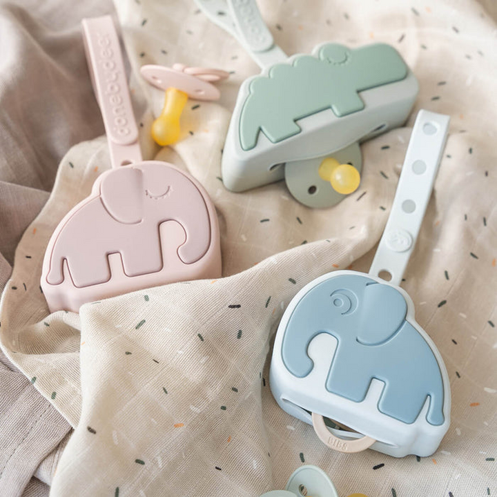 Done By Deer Silicone Pacifier Pouch Powder