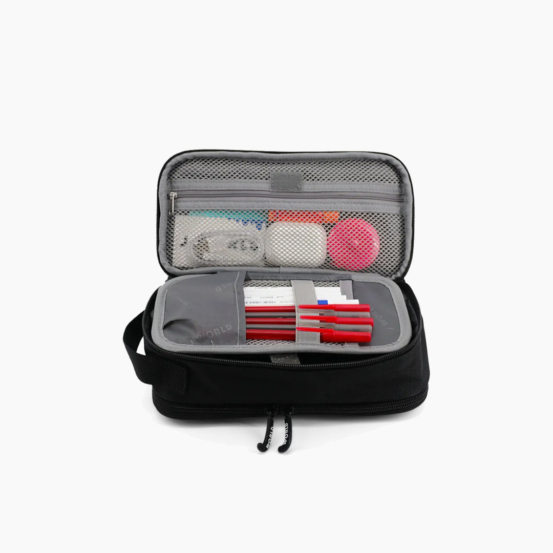 J WORLD Doodle Pencil Case with Handle Strap