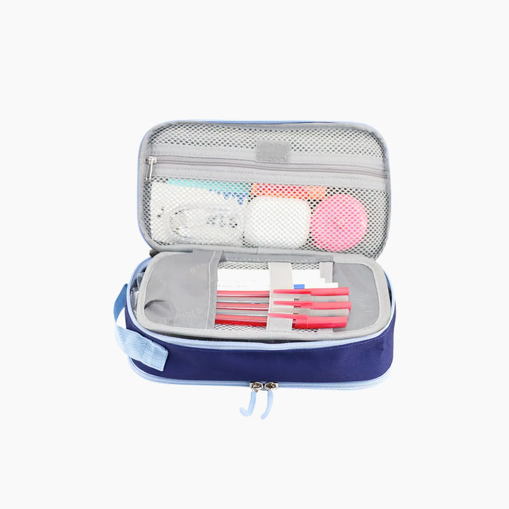 J WORLD Doodle Pencil Case with Handle Strap