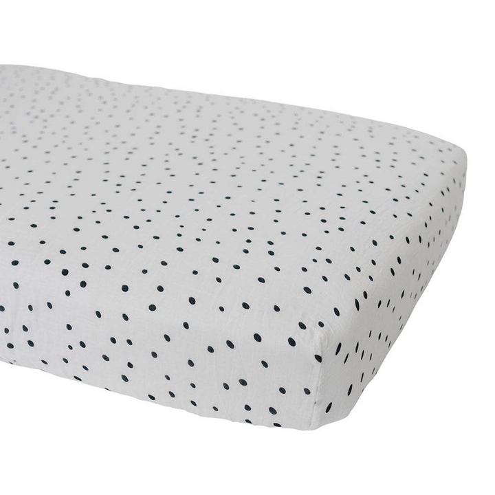 Bebe Au Lait Dottie Oh So Soft Muslin Crib Sheet