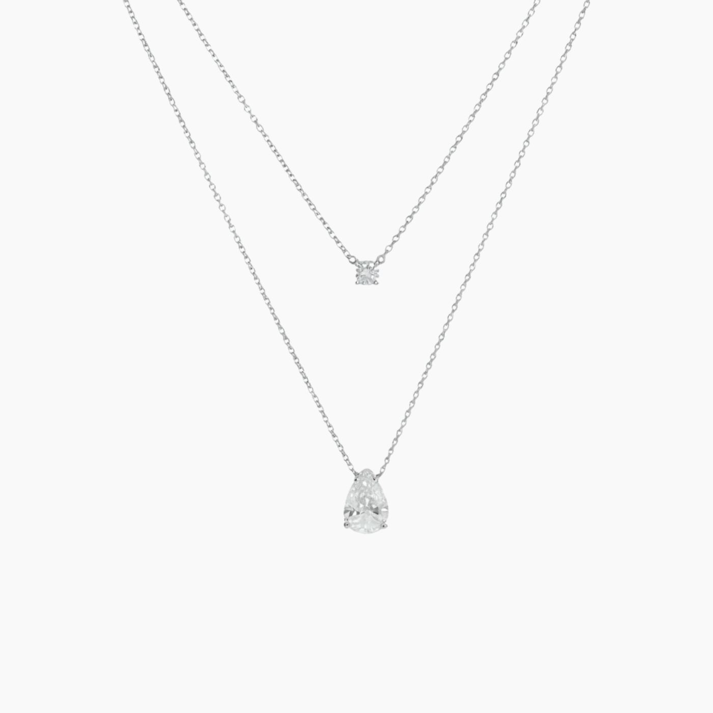 Illumine Gold Double Drop Necklace