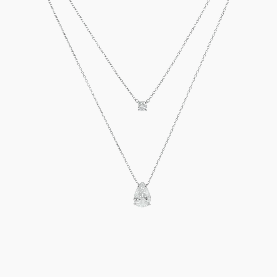 Illumine Gold Double Drop Necklace