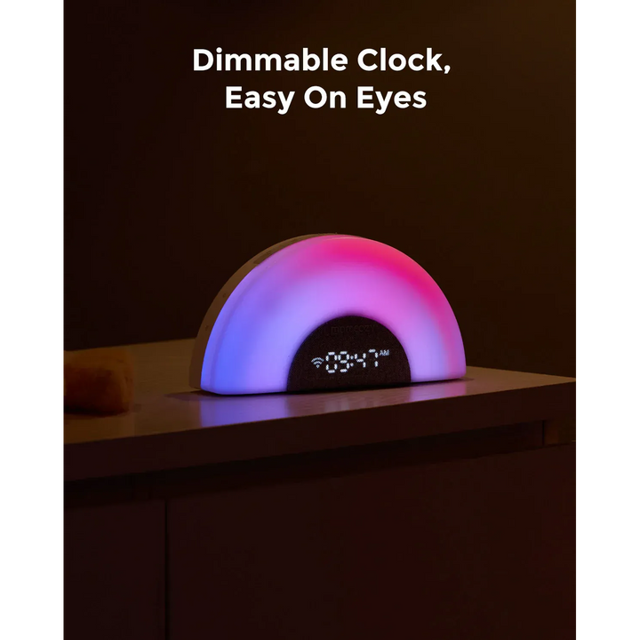 Momcozy Dreamsync Tech smart baby sound machine with dynamic rainbow lights