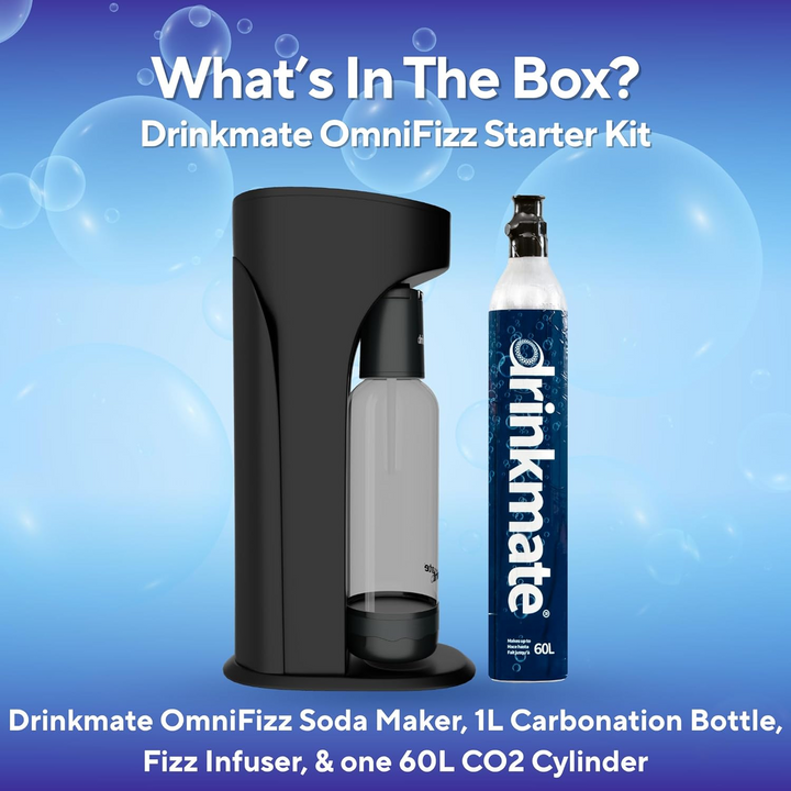 Drinkmate Sparkling Water and Soda Machine With CO₂ Cylinder