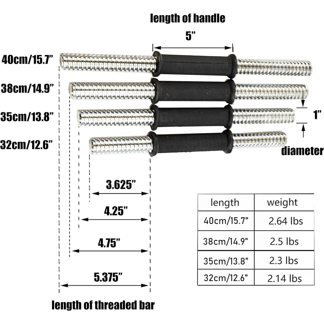 Rowland Harbor Dumbbell Bars (Dumbbell Handles) – Set of 2