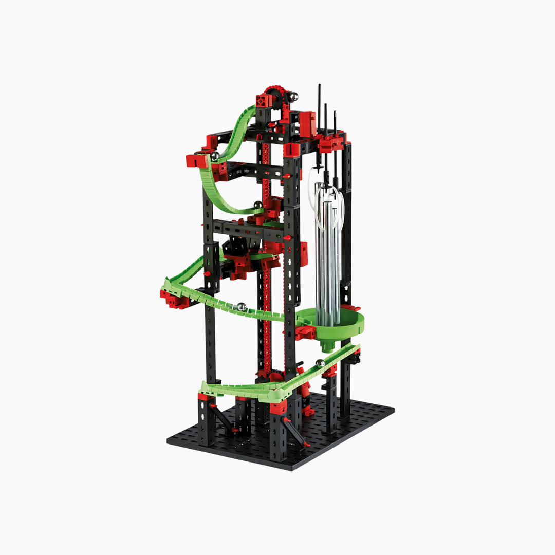 Dynamic Toy ball obstacle course construction set