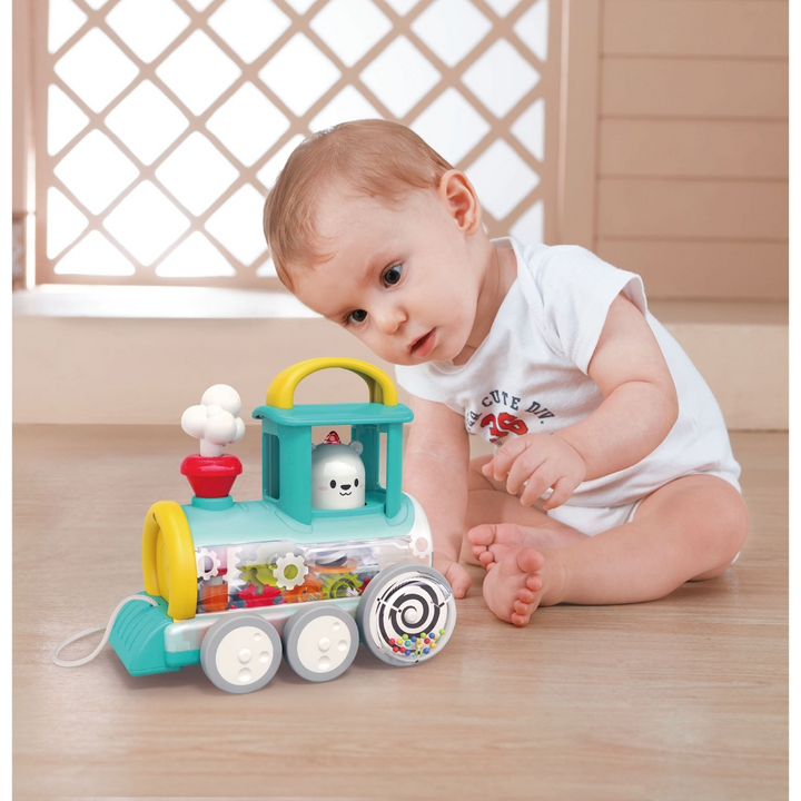 Hola Pull Along Train Engine Toy