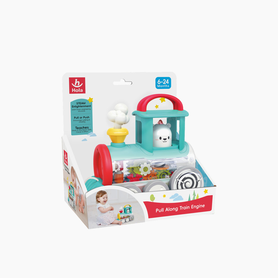 Hola Pull Along Train Engine Toy