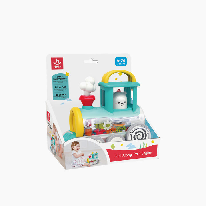 Hola Pull Along Train Engine Toy