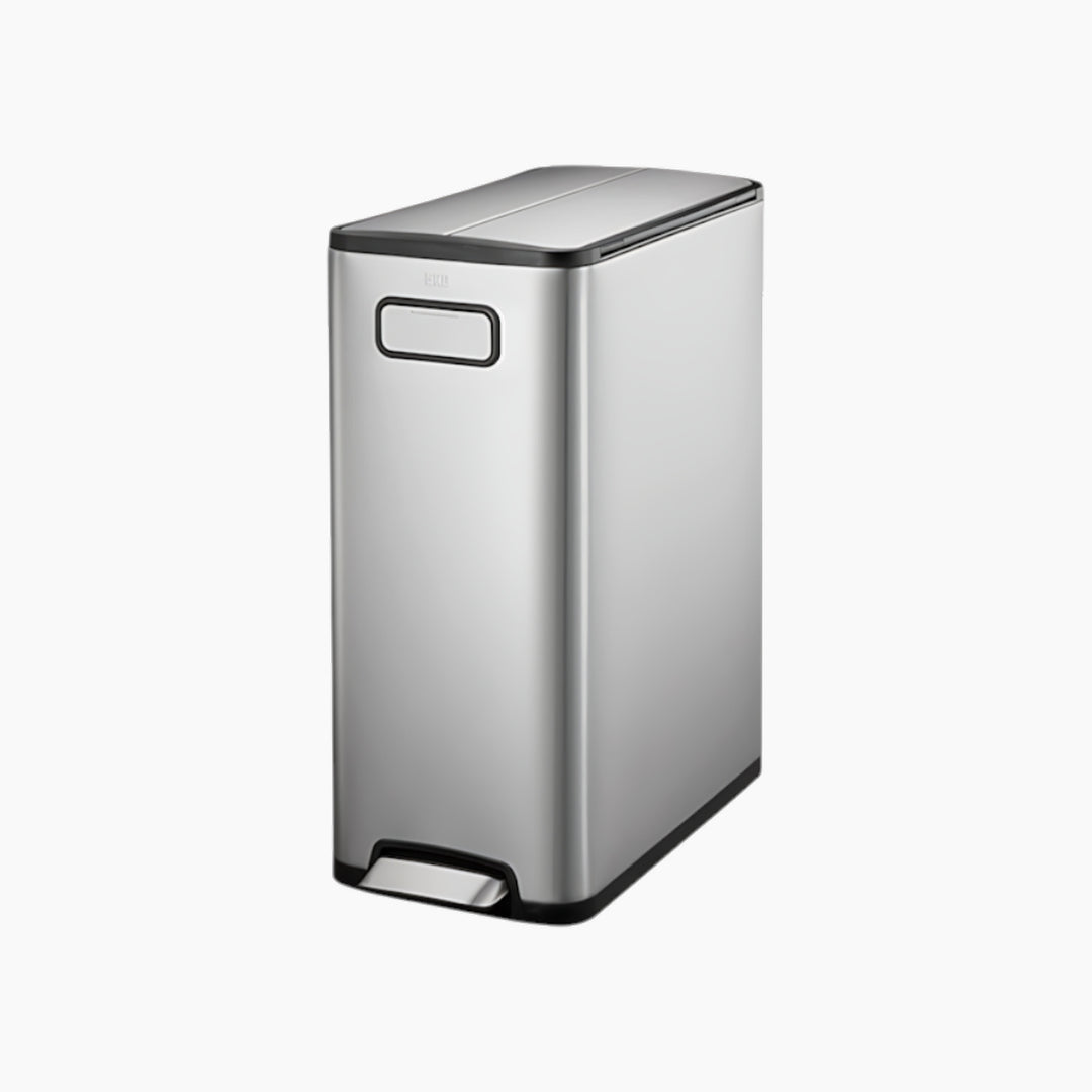 EKO ECOFLY STEP BIN EK9377 with soft-close lid and wheels
