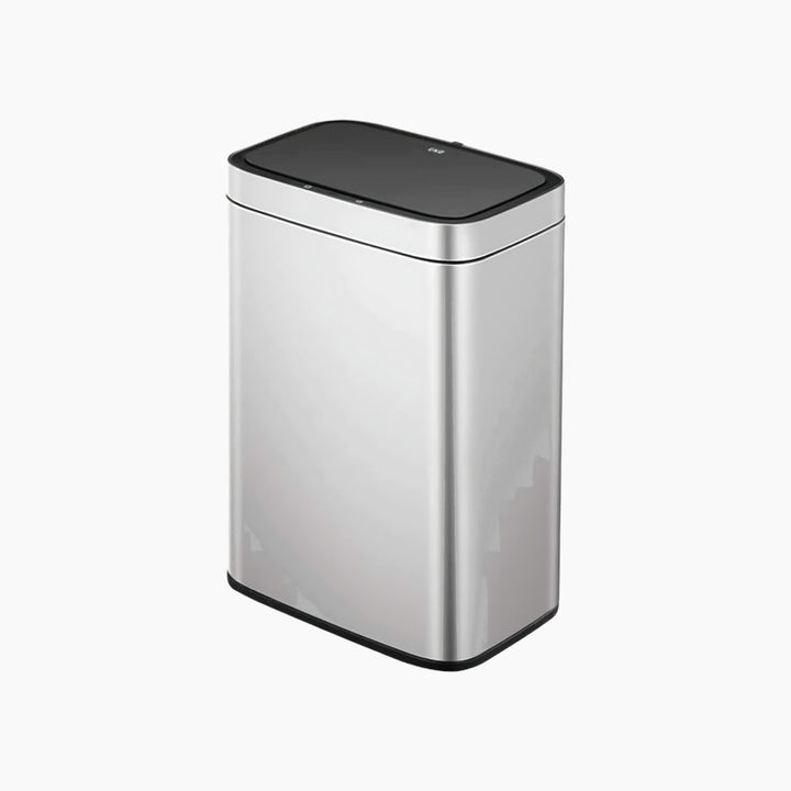 EKO MARVIS 45L stainless steel sensor trash bin with fingerprint-resistant finish