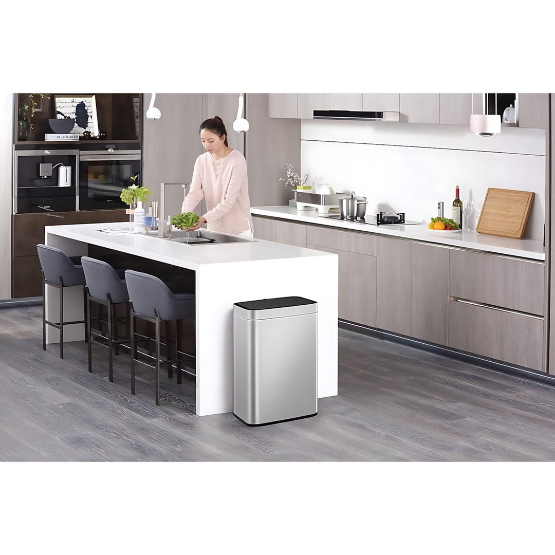 EKO MARVIS 45L stainless steel sensor trash bin