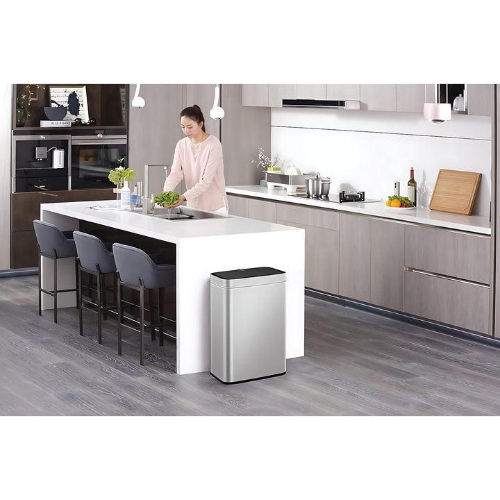 EKO MARVIS 45L stainless steel sensor trash bin