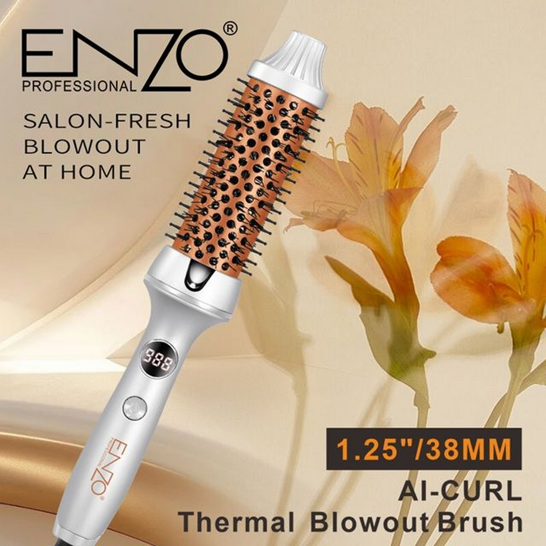 ENZO Glam Round Brush – The Perfect Solution for Smooth, Curly Hair