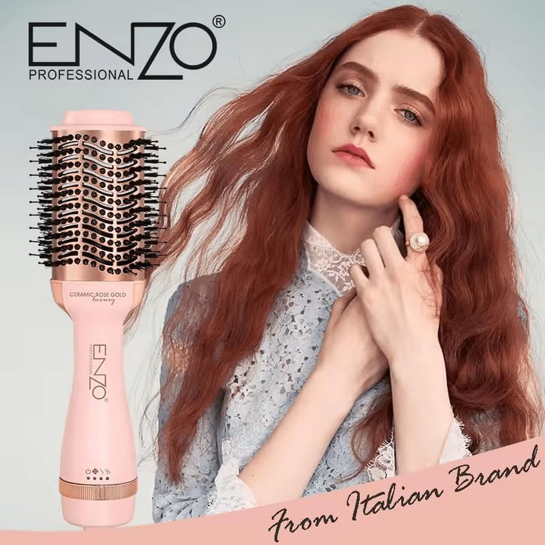 ENZO 1500W hair dryer curler with ceramic technology