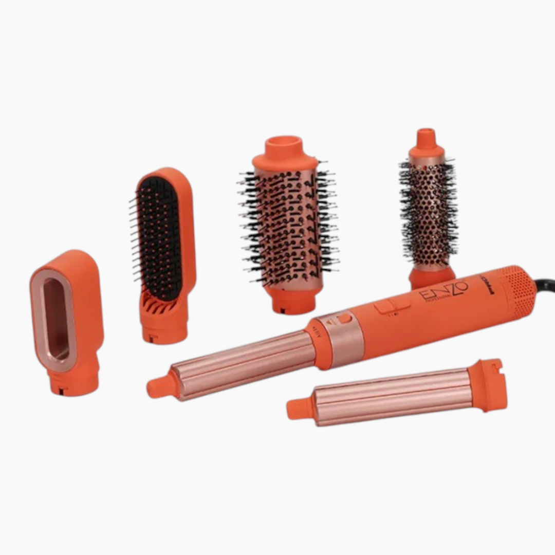 ENZO Max Pro Air Styler 6-in-1 with interchangeable attachments
