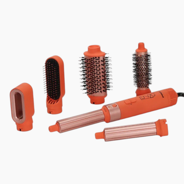 ENZO Max Pro Air Styler 6-in-1 with interchangeable attachments