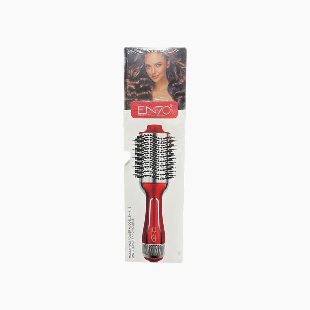 ENZO rotating hair blow dryer brush with ceramic ionic technology