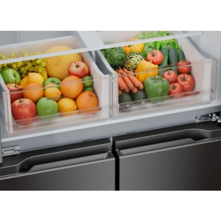 Electrolux French Door Fridge 496L Matt Dark Steel